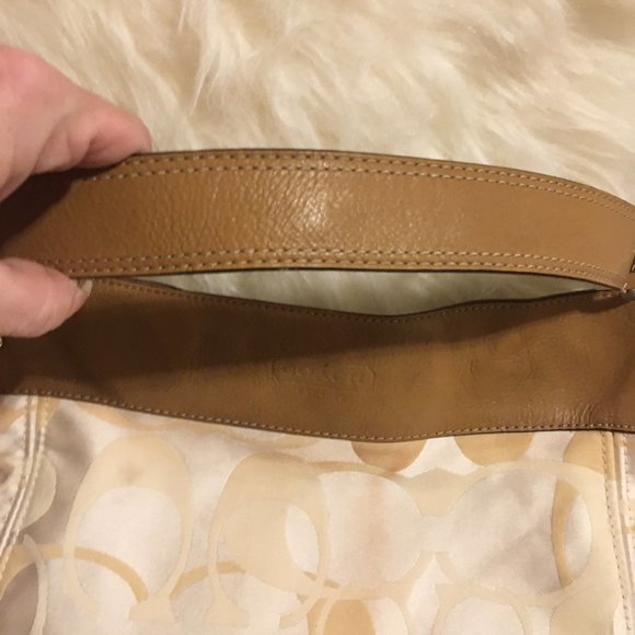 Vintage Coach Satin Signature w/Silver Hardware - Picture 3 of 9